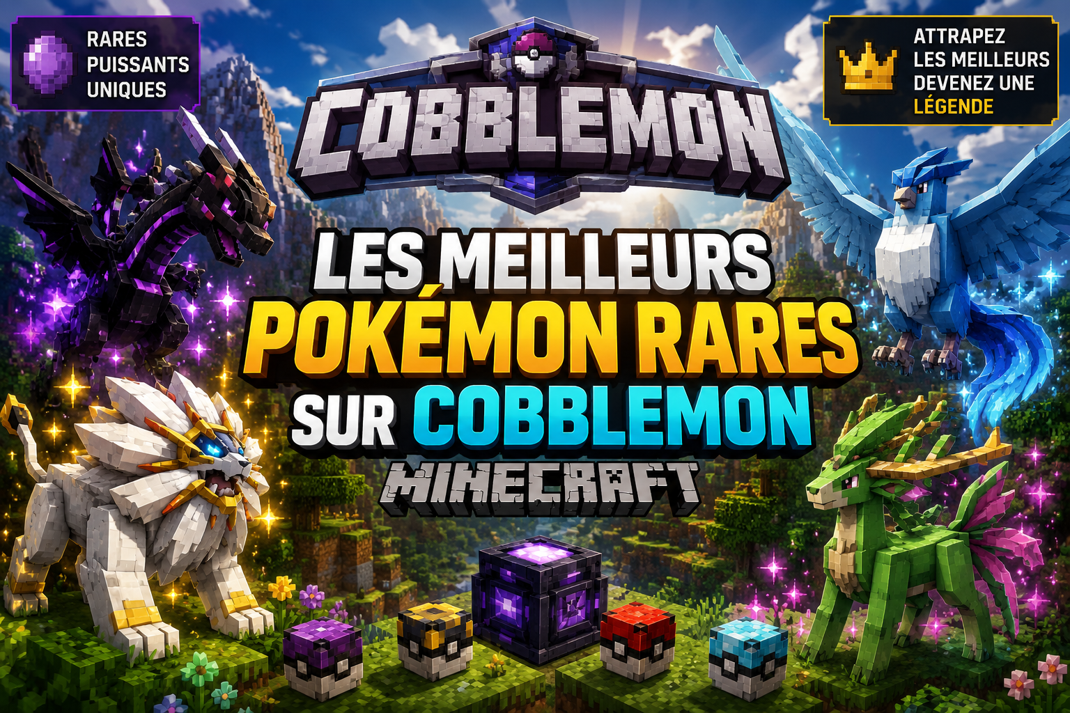 Les meilleurs Pokémon rares sur Cobblemon Minecraft