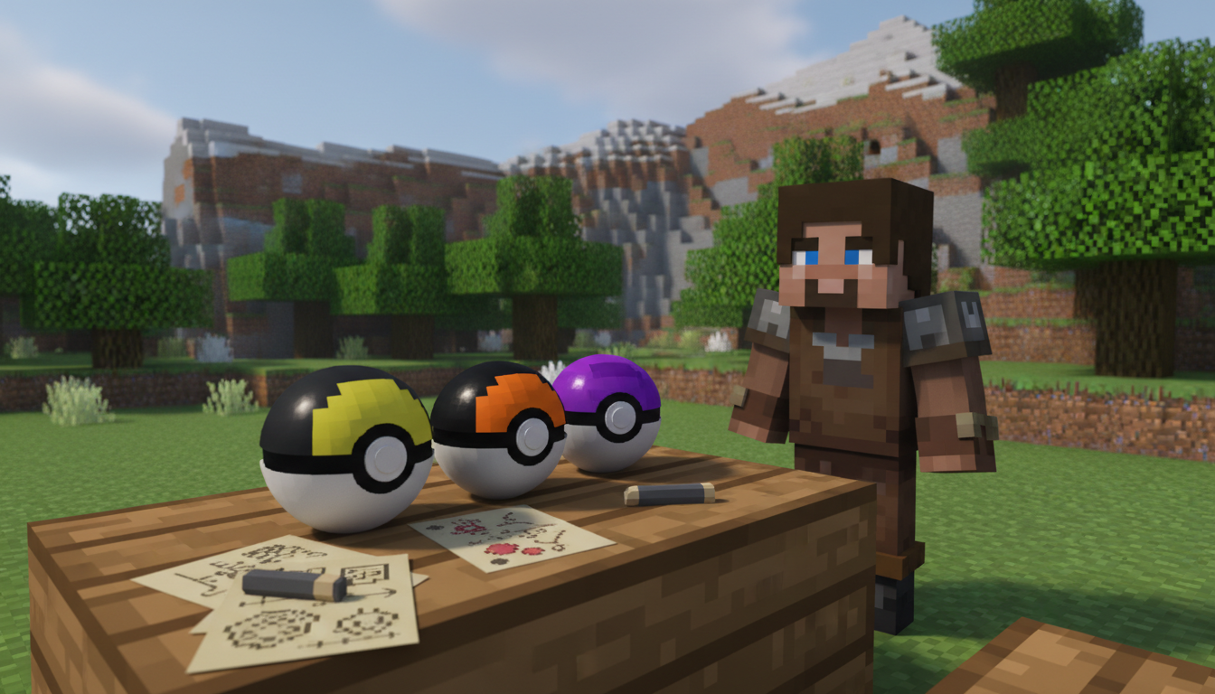 Les meilleures Poké Balls sur Cobblemon Minecraft