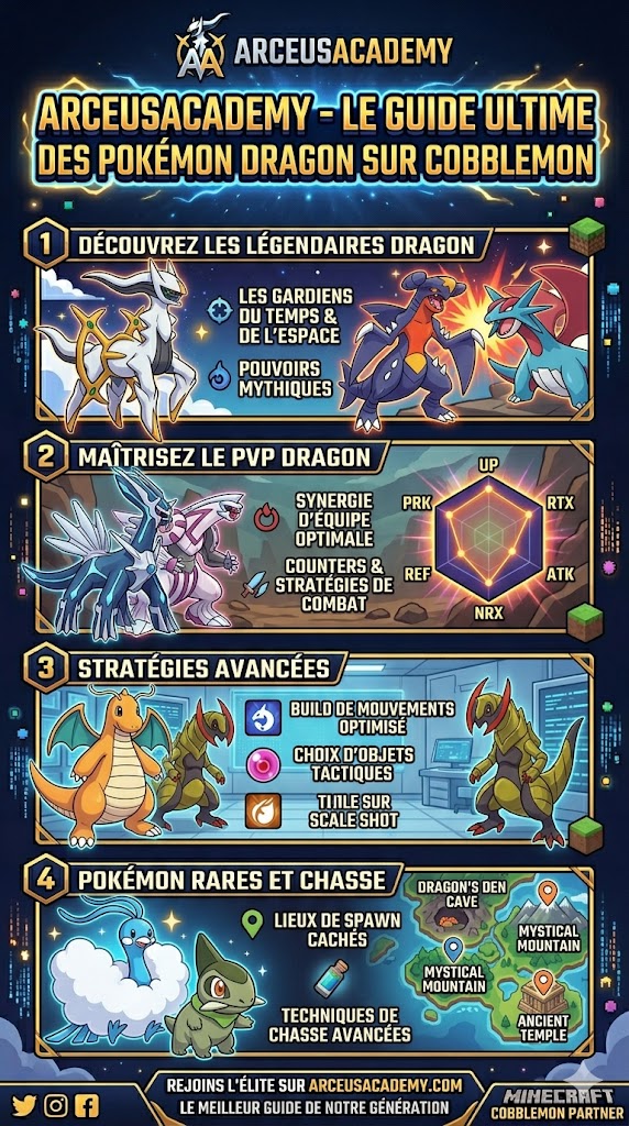 Top des meilleurs Pokémon Dragon sur Cobblemon Minecraft
