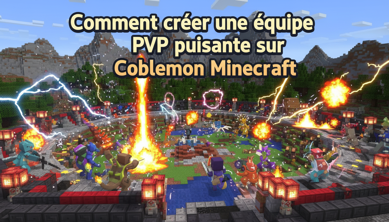 Comment créer une équipe PvP puissante sur Cobblemon Minecraft