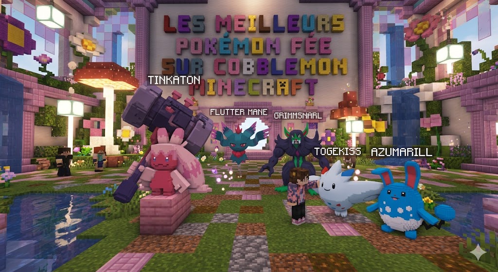 Les Meilleurs Pokémon Fée sur Cobblemon Minecraft