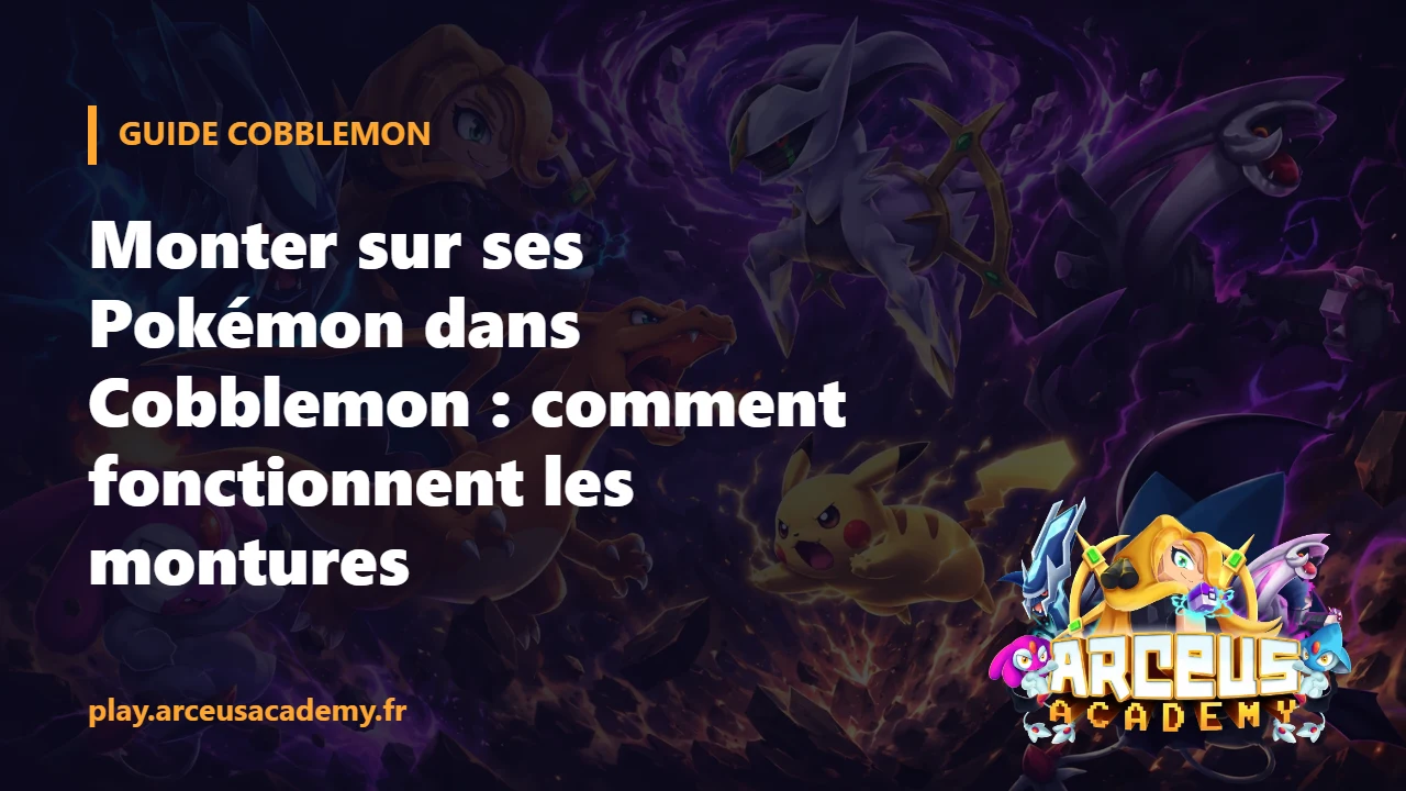 Monter sur ses Pokémon dans Cobblemon : comment fonctionnent les montures