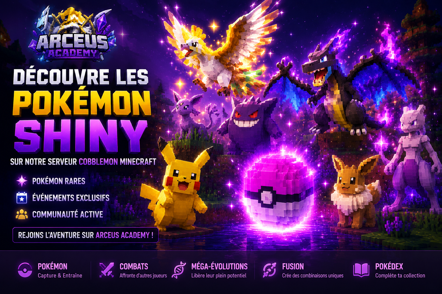 Comment obtenir des Pokémon Shiny sur Cobblemon Minecraft