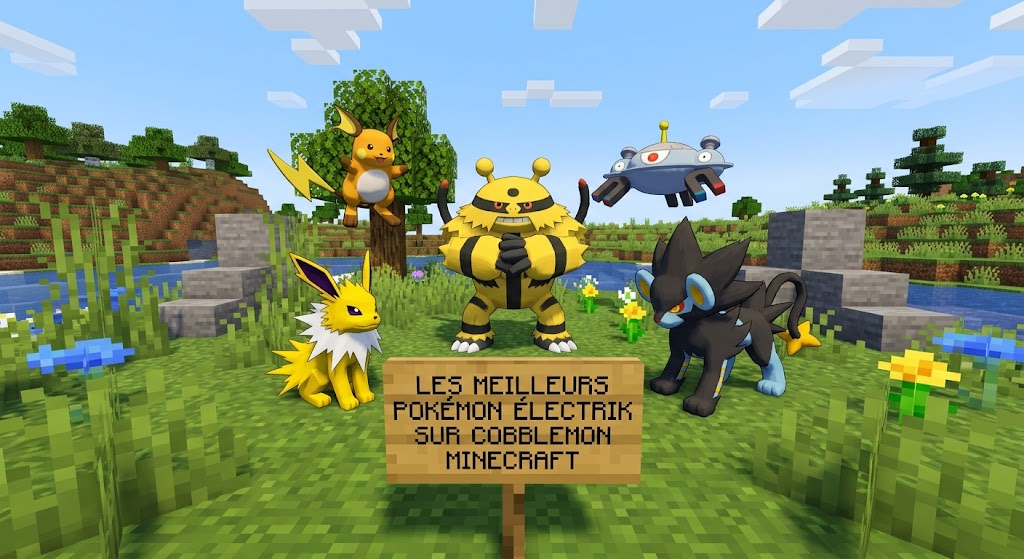 Les Meilleurs Pokémon Électrik sur Cobblemon Minecraft