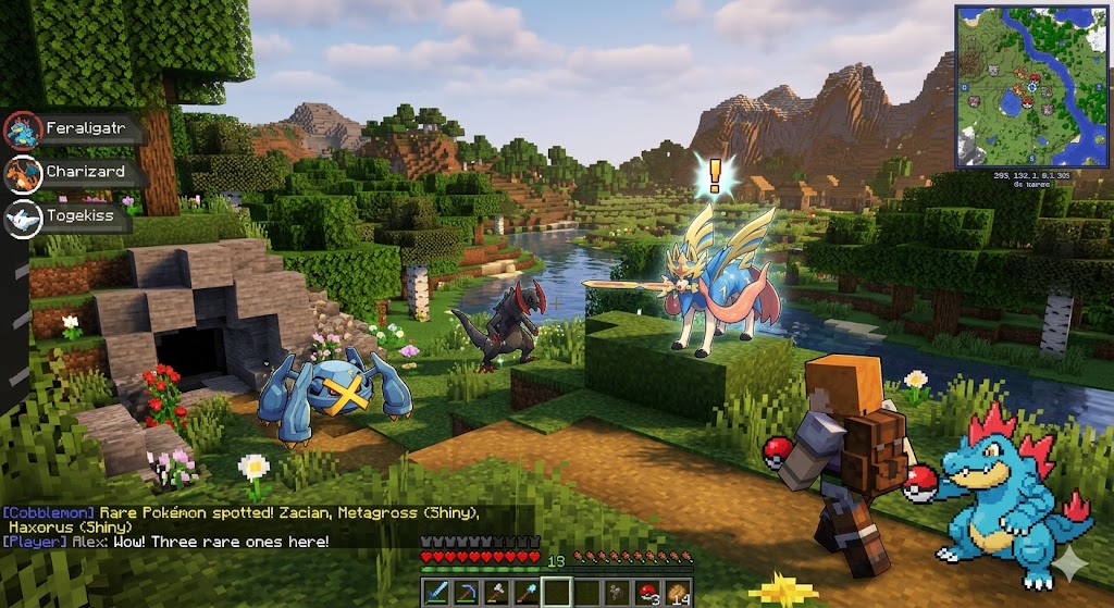 Les Pokémon les Plus Rares sur Cobblemon Minecraft